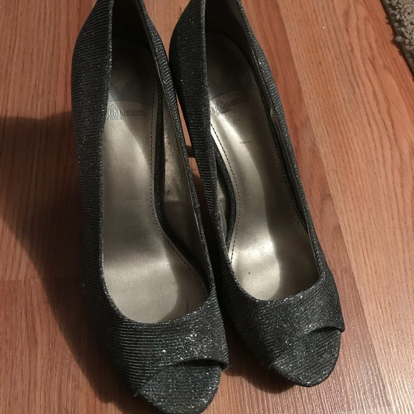 Fergalicious Silver Sparkle High Heels - Picture 2 of 3